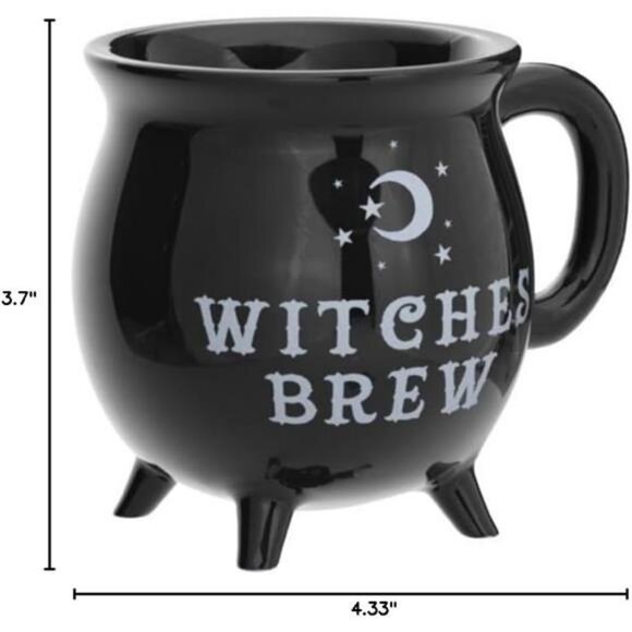 Witches Brew Cauldron Stoneware Mug - Picture 2 of 3